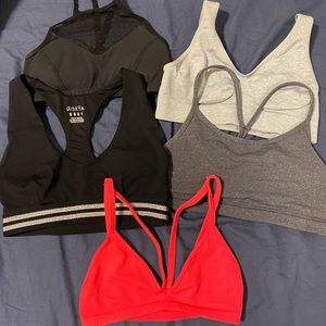 Lulu lemon sports bra free people bralette bundle